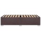 vidaXL Bettgestell Dunkelbraun 90x190 cm Stoff vidaXL Bettgestell Dunkelbraun 90x190 cm Stoff