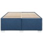 vidaXL Bettgestell ohne Matratze Blau 160x200 cm Stoff vidaXL Bettgestell ohne Matratze Blau 160x200 cm Stoff