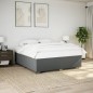 vidaXL Bettgestell ohne Matratze Dunkelgrau 180x200 cm Stoff vidaXL Bettgestell ohne Matratze Dunkelgrau 180x200 cm Stoff