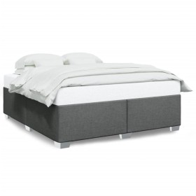 vidaXL Bettgestell ohne Matratze Dunkelgrau 180x200 cm Stoff