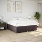 vidaXL Bettgestell ohne Matratze Dunkelbraun 200x200 cm Stoff vidaXL Bettgestell ohne Matratze Dunkelbraun 200x200 cm Stoff