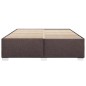 vidaXL Bettgestell ohne Matratze Dunkelbraun 200x200 cm Stoff vidaXL Bettgestell ohne Matratze Dunkelbraun 200x200 cm Stoff