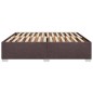 vidaXL Bettgestell ohne Matratze Dunkelbraun 200x200 cm Stoff vidaXL Bettgestell ohne Matratze Dunkelbraun 200x200 cm Stoff