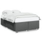 vidaXL Bettgestell ohne Matratze Dunkelgrau 140x190 cm Stoff vidaXL Bettgestell ohne Matratze Dunkelgrau 140x190 cm Stoff