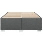vidaXL Bettgestell ohne Matratze Dunkelgrau 140x190 cm Stoff vidaXL Bettgestell ohne Matratze Dunkelgrau 140x190 cm Stoff