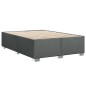 vidaXL Bettgestell ohne Matratze Dunkelgrau 140x190 cm Stoff vidaXL Bettgestell ohne Matratze Dunkelgrau 140x190 cm Stoff