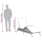 vidaXL Sonnenliege mit Auflage Schwarz Poly-Rattan vidaXL Sonnenliege mit Auflage Schwarz Poly-Rattan