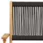 vidaXL 7-tlg. Garten-Essgruppe Polypropylen und Massivholz Schwarz vidaXL 7-tlg. Garten-Essgruppe Polypropylen und Massivholz Schwarz