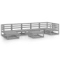 vidaXL 8-tlg. Garten-Lounge-Set Grau Kiefer Massivholz vidaXL 8-tlg. Garten-Lounge-Set Grau Kiefer Massivholz