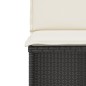 vidaXL 3-tlg. Bistro-Set mit Kissen Schwarz Poly Rattan vidaXL 3-tlg. Bistro-Set mit Kissen Schwarz Poly Rattan