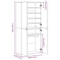 vidaXL Schuhschrank Weiß 80×39×178 cm Holzwerkstoff vidaXL Schuhschrank Weiß 80×39×178 cm Holzwerkstoff