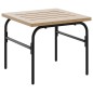 vidaXL Outdoor-Satztische 2 Stk. Braun und Schwarz Stahl vidaXL Outdoor-Satztische 2 Stk. Braun und Schwarz Stahl