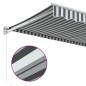 vidaXL Markise Einziehbar Anthrazit und Weiß 3x2,5 m Stoff & Aluminium vidaXL Markise Einziehbar Anthrazit und Weiß 3x2,5 m Stoff & Aluminium