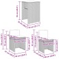 vidaXL 3-tlg. Bistro-Set mit Kissen Grau Poly Rattan vidaXL 3-tlg. Bistro-Set mit Kissen Grau Poly Rattan