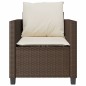 vidaXL 3-tlg. Bistro-Set mit Kissen Braun Poly Rattan vidaXL 3-tlg. Bistro-Set mit Kissen Braun Poly Rattan