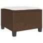 vidaXL 3-tlg. Bistro-Set mit Kissen Braun Poly Rattan vidaXL 3-tlg. Bistro-Set mit Kissen Braun Poly Rattan