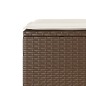 vidaXL 3-tlg. Bistro-Set mit Kissen Braun Poly Rattan vidaXL 3-tlg. Bistro-Set mit Kissen Braun Poly Rattan