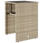 vidaXL 3-tlg. Bistro-Set mit Kissen Hellgrau Poly Rattan vidaXL 3-tlg. Bistro-Set mit Kissen Hellgrau Poly Rattan
