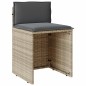 vidaXL 3-tlg. Bistro-Set mit Kissen Hellgrau Poly Rattan vidaXL 3-tlg. Bistro-Set mit Kissen Hellgrau Poly Rattan