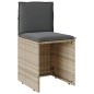 vidaXL 3-tlg. Bistro-Set mit Kissen Hellgrau Poly Rattan vidaXL 3-tlg. Bistro-Set mit Kissen Hellgrau Poly Rattan