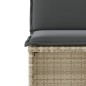 vidaXL 3-tlg. Bistro-Set mit Kissen Hellgrau Poly Rattan vidaXL 3-tlg. Bistro-Set mit Kissen Hellgrau Poly Rattan