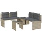 vidaXL 4-tlg. Garten-Sofagarnitur mit Kissen Hellgrau Poly Rattan vidaXL 4-tlg. Garten-Sofagarnitur mit Kissen Hellgrau Poly Rattan