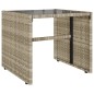 vidaXL 4-tlg. Garten-Sofagarnitur mit Kissen Hellgrau Poly Rattan vidaXL 4-tlg. Garten-Sofagarnitur mit Kissen Hellgrau Poly Rattan