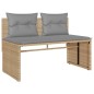vidaXL 4-tlg. Garten-Sofagarnitur mit Kissen Beige Poly Rattan vidaXL 4-tlg. Garten-Sofagarnitur mit Kissen Beige Poly Rattan