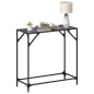 vidaXL Konsolentisch mit Glasplatte Schwarz 80x35x81 cm Stahl vidaXL Konsolentisch mit Glasplatte Schwarz 80x35x81 cm Stahl