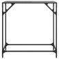 vidaXL Konsolentisch mit Glasplatte Schwarz 80x35x81 cm Stahl vidaXL Konsolentisch mit Glasplatte Schwarz 80x35x81 cm Stahl