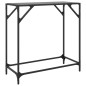 vidaXL Konsolentisch mit Glasplatte Schwarz 80x35x81 cm Stahl vidaXL Konsolentisch mit Glasplatte Schwarz 80x35x81 cm Stahl