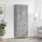 vidaXL Highboard Betongrau 69,5x34x180 cm Holzwerkstoff vidaXL Highboard Betongrau 69,5x34x180 cm Holzwerkstoff