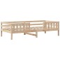 vidaXL Massivholzbett und Bank mit Dach 80x200 cm Kiefernholz vidaXL Massivholzbett und Bank mit Dach 80x200 cm Kiefernholz