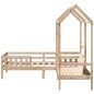 vidaXL Massivholzbett und Bank mit Dach 80x200 cm Kiefernholz vidaXL Massivholzbett und Bank mit Dach 80x200 cm Kiefernholz