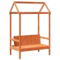 vidaXL Massivholzbett und Bank mit Dach Orange 90x190 cm Kiefernholz vidaXL Massivholzbett und Bank mit Dach Orange 90x190 cm Kiefernholz