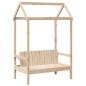 vidaXL Massivholzbett und Bank mit Dach 90x190 cm Kiefernholz vidaXL Massivholzbett und Bank mit Dach 90x190 cm Kiefernholz