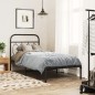 vidaXL Bettgestell mit Kopfteil Metall Schwarz 90x190 cm vidaXL Bettgestell mit Kopfteil Metall Schwarz 90x190 cm
