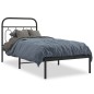 vidaXL Bettgestell mit Kopfteil Metall Schwarz 90x190 cm vidaXL Bettgestell mit Kopfteil Metall Schwarz 90x190 cm