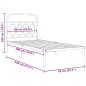 vidaXL Bettgestell mit Kopfteil Metall Schwarz 90x190 cm vidaXL Bettgestell mit Kopfteil Metall Schwarz 90x190 cm
