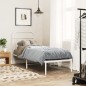vidaXL Metallbett ohne Matratze mit Kopfteil Weiß 75x190 cm vidaXL Metallbett ohne Matratze mit Kopfteil Weiß 75x190 cm