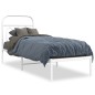 vidaXL Metallbett ohne Matratze mit Kopfteil Weiß 75x190 cm vidaXL Metallbett ohne Matratze mit Kopfteil Weiß 75x190 cm