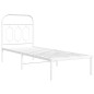 vidaXL Metallbett ohne Matratze mit Kopfteil Weiß 75x190 cm vidaXL Metallbett ohne Matratze mit Kopfteil Weiß 75x190 cm