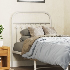 vidaXL Kopfteil Metall Weiß 75 cm