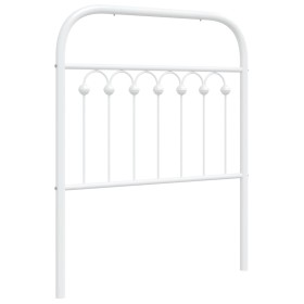 vidaXL Kopfteil Metall Weiß 75 cm