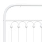 vidaXL Kopfteil Metall Weiß 75 cm vidaXL Kopfteil Metall Weiß 75 cm