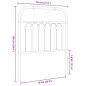 vidaXL Kopfteil Metall Weiß 75 cm vidaXL Kopfteil Metall Weiß 75 cm