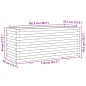 vidaXL Pflanzkübel 110x40x49,5 cm Massivholz Kiefer vidaXL Pflanzkübel 110x40x49,5 cm Massivholz Kiefer