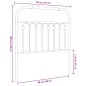 vidaXL Kopfteil Metall Weiß 90 cm vidaXL Kopfteil Metall Weiß 90 cm