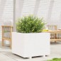 vidaXL Pflanzkübel Weiß 60x60x49,5 cm Massivholz Kiefer vidaXL Pflanzkübel Weiß 60x60x49,5 cm Massivholz Kiefer