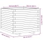 vidaXL Pflanzkübel Weiß 60x60x49,5 cm Massivholz Kiefer vidaXL Pflanzkübel Weiß 60x60x49,5 cm Massivholz Kiefer